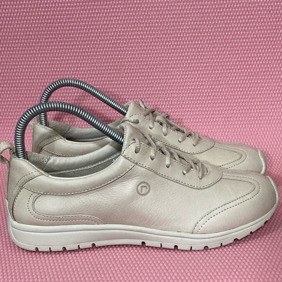 Rockport Shoes - Rockport Womens Tan Leather Washable Walking Lace Up Casual Shoes - Size US 7M